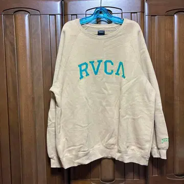 RVCA 로고 맨투맨 트레이닝복 남성용 오버 사이즈 스트릿