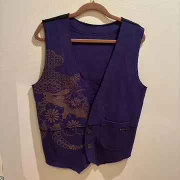 치키리야 베스트 리버서블 토끼 패턴 일본풍 패턴 일본제