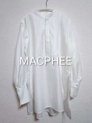 맥피 투모로우랜드 긴팔 블라우스 화이트 루즈핏 새상품급