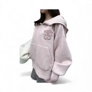 SNIDEL 새상품 핑크 볼륨 후드티 핑크 라메 택 포함