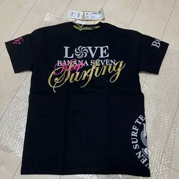 BANANA SEVEN 바나나세븐 블랙 반팔 T셔츠