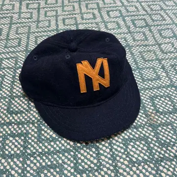 NY 로고 네이비 야구 모자