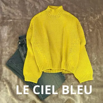 새상품급*르쉘블루*로 게이지 스웨터 니트