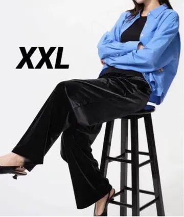 새상품 유니클로 소프트 벨로아 이지 팬츠 (기장 표준) XXL