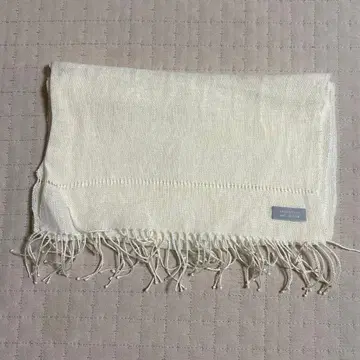 생크 평직 숄 화이트 린넨 100%