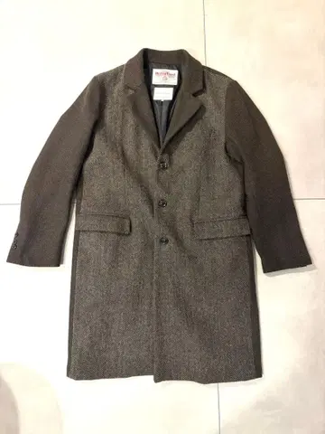 [ 해리스 트위드 ] 다크 브라운 체스터 코트