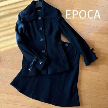 [ EPOCA ] 셋업 자켓 스커트 블랙 40 사이즈