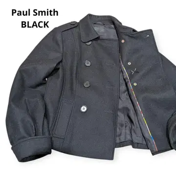 Paul Smith BLACK P 코트 숏코트 캐시미어 혼방 블랙 40