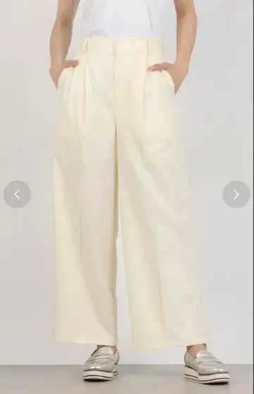 턱 와이드 롱 팬츠