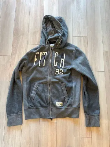 Abercrombie & Fitch 그레이 후드 부착 후드티 L