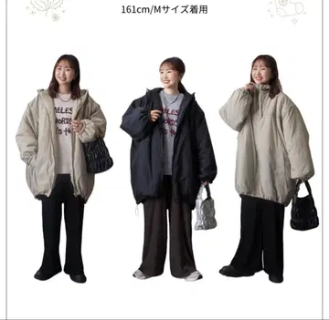 시마무라 omi 몬스터 코트 블랙 M