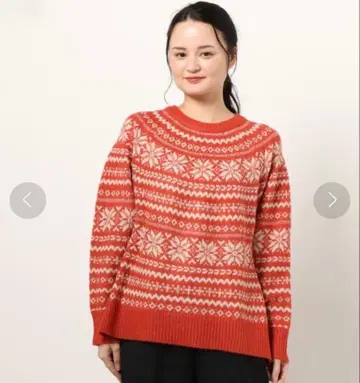 [ 새상품 ] 사만사 모스모스 퀼팅풍 올 패턴 풀오버