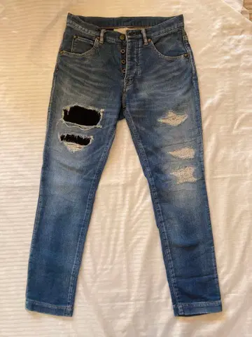 라이트 블루 스키니 데님 S