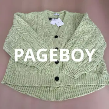 [ 택 포함 ] PAGEBOY 라이트 그린 가디건 F