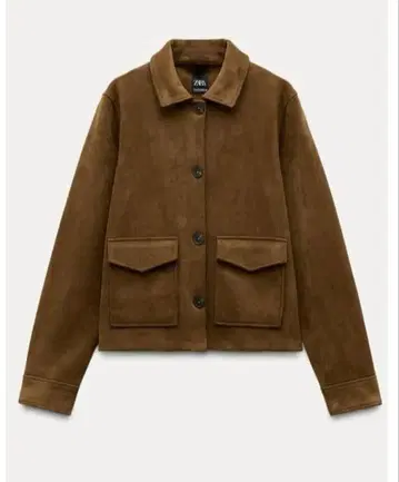 (미사용 새상품) ZARA 브라운 자켓 4344 622 755