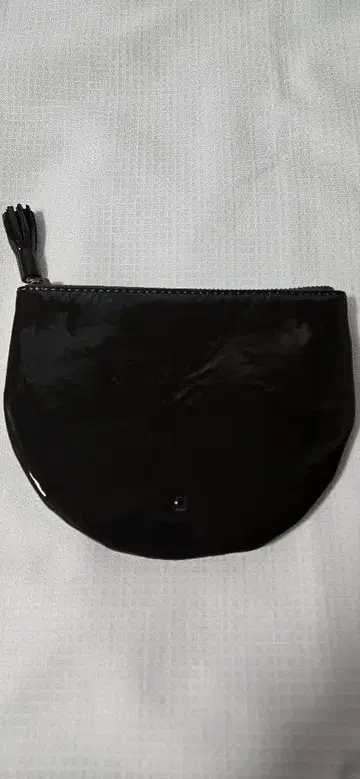 a 아 파우치 그레이 에나멜 미사용 새상품