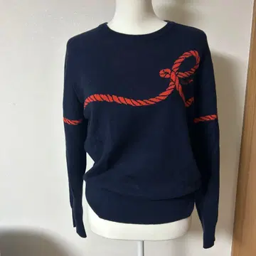 [ 새상품급 ] JUN&ROPE 네이비 골프 스웨터