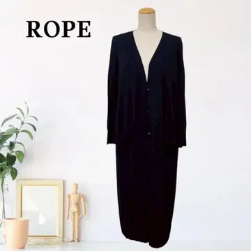 zB778 [ M ] ROPE 드롭 숄더 가디건 가운