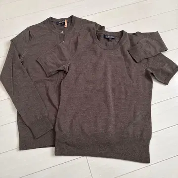 Brooks Brothers 브라운 스웨터 가디건 세트