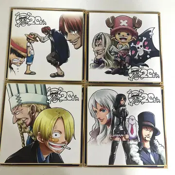 원피스 제일복권 20th 기념일 색지 루피 상디 초파 로빈