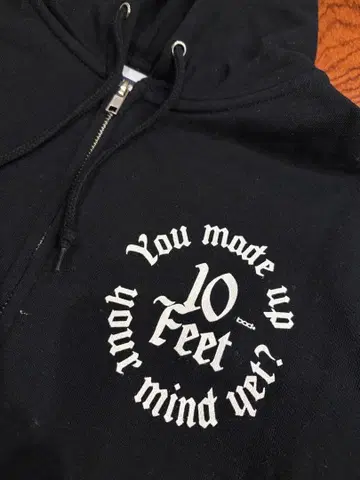 10 Feet 집업 후드티 블랙