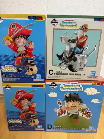 제일복권 드래곤볼 스냅 컬렉션 4점 하위상 포함 묶음 판매
