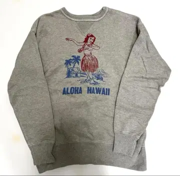 리얼 맥코이 밀리터리 프린트 맨투맨 ALOHA HAWAII L