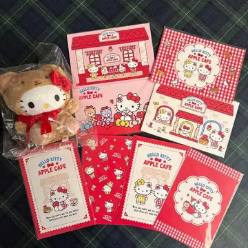한국 한정판 헬로키티 참, 엽서 세트 [ 덤 포함 ]