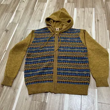 남성용 카네코 이사오 니트 후드티