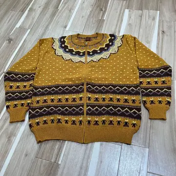 남성용 카네코 이사오 니트 가디건