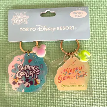디즈니 미세스 서머쿨오프 키링 키체인 세트