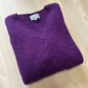Ce Forsyth 시포사이스 스웨터 퍼플 스코틀랜드제 S