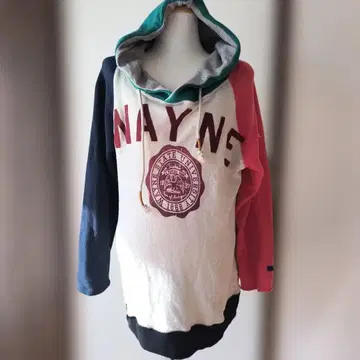 큐브 슈가 멀티 컬러 후드티 M 자수