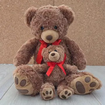 브라운 곰 봉제 인형 세트