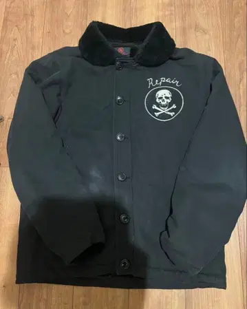 CROPPED HEADS 크롭 헤드 N-1 덱 자켓 스컬 자수