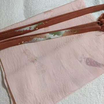 순수 실크 오비 장식 천과 허리띠, 단고 크레이프 원단