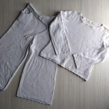 젤라또피케 스캘럽 풀오버 롱 팬츠 상하의 세트