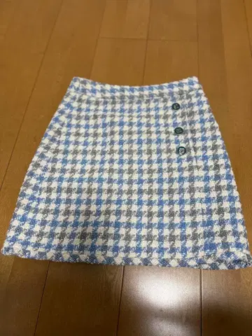 sandro 체크 무늬 타이트 스커트