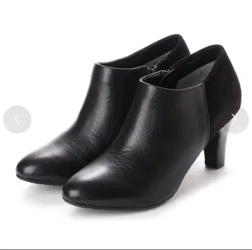 Pitti (피티) 가죽 앵클부츠 부티 (블랙: 스웨이드&가죽)
