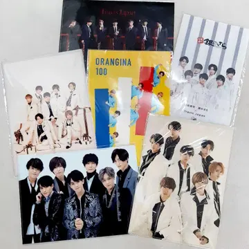 미개봉 새상품 Travis Japan 클리어 파일 6장 세트 트라자