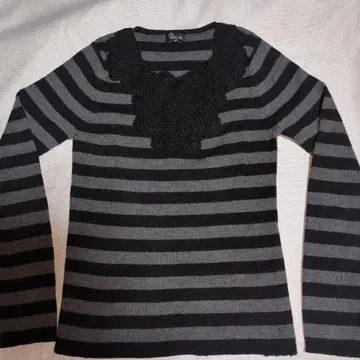 [ 새상품급 ] SONIA RYKIEL 스트라이프 니트 40