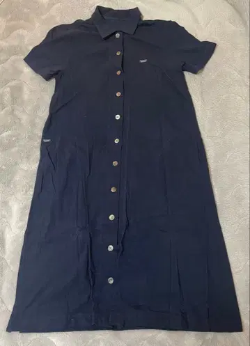 Mademoiselle NON NON 네이비 셔츠 원피스 반팔