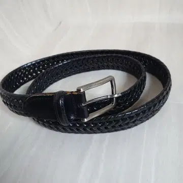 메쉬 벨트 광택 블랙 빛나는 뜨개질 가죽 벨트 조절 가능 비즈니스