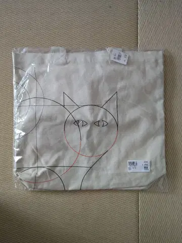 TECTA사 고양이 자수 토트백