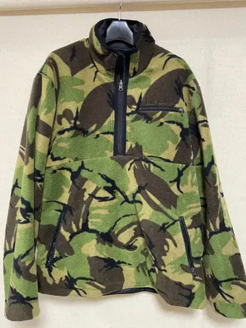 HUF 하프 리버서블 하프 지퍼 BLACK/카모플라쥬