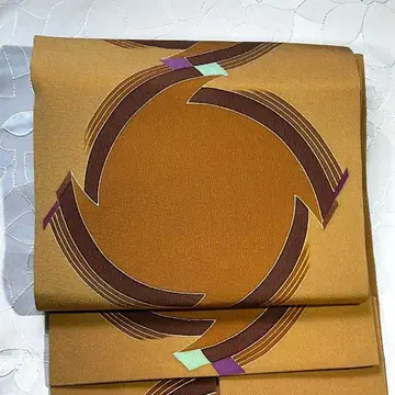 크레이프 원단 나고야 오비 브라운