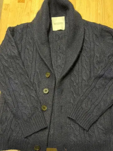 매킨토시 철학 숄카라 가디건 알파카 혼방 M