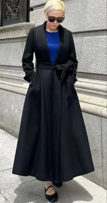 [ 가게 클리닝 완료 ] JENNE 울 코트 S 블랙