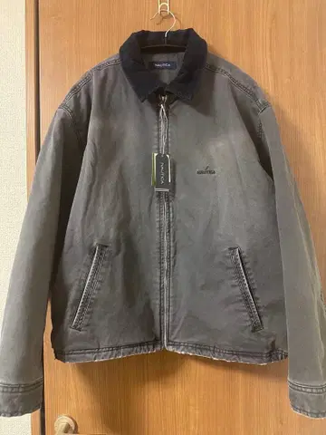 NAUTICA 노티카 크러쉬드 치노 지퍼 블루종 네이비 L