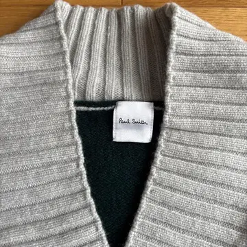 Paul Smith V넥 스웨터 그레이/다크 그린